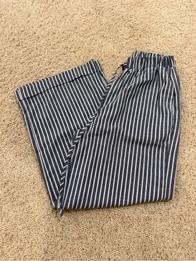 Striped light black  Drawstring Pants